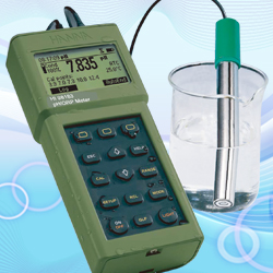 防水型高精度pH/mV/温度测定仪 HI98183